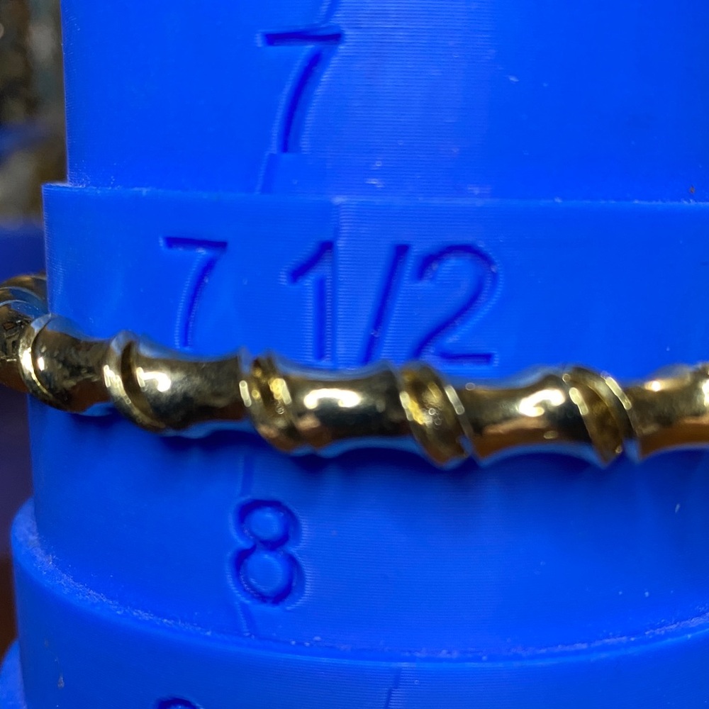 10/$10 Gold Bamboo Bangle Bracelet - Picture 3 of 3